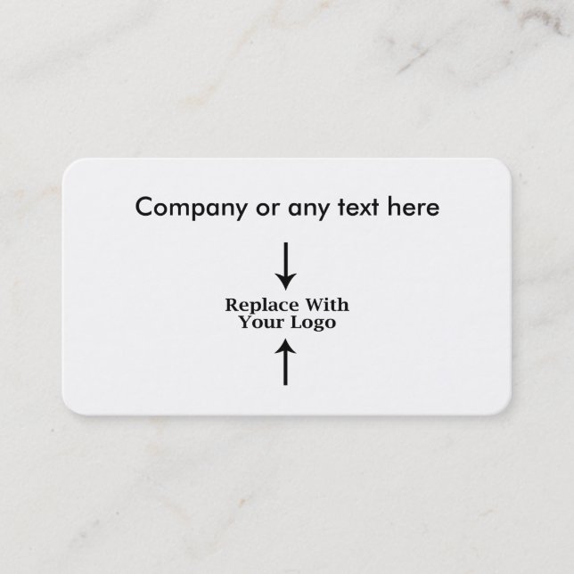 Plantilla del logotipo de la tarjeta de visita (Anverso)