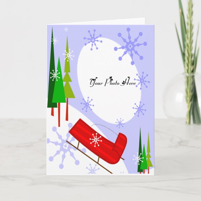 Plantilla del navidad del trineo (Anverso)