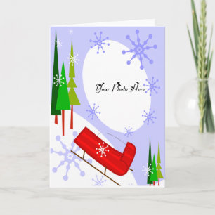 Plantilla del navidad del trineo