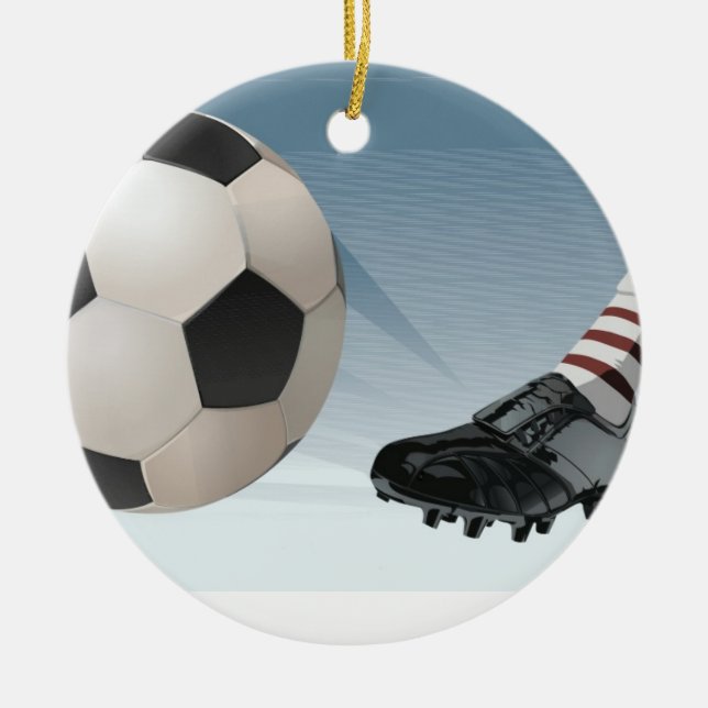 Plantilla del ornamento del jugador de fútbol (Frente)