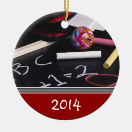 Plantilla del ornamento del navidad del PROFESOR