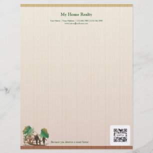 Plantilla del papel con membrete mis bienes raices