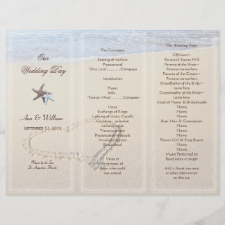 Plantilla del programa de casamiento de arena en e