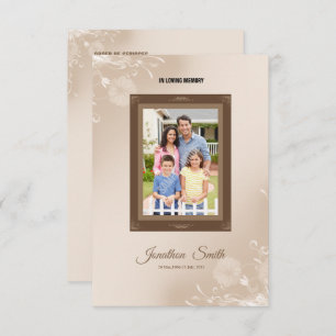 Plantilla del programa de funeral conmemorativo