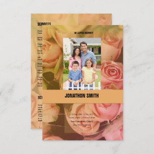 Plantilla del programa funerario