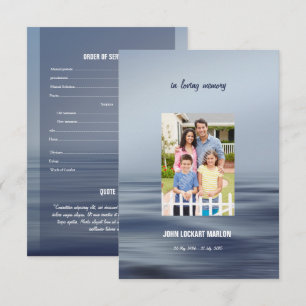 Plantilla del programa funerario