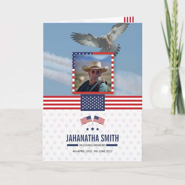 Plantilla del programa funerario Ejército Militar (Anverso)