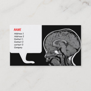 Plantilla divertida de la tarjeta de visita de MRI