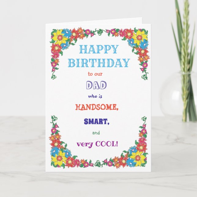 Plantilla divertida para cumpleaños (Anverso)