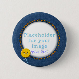 Plantilla "dril de algodón y botón "