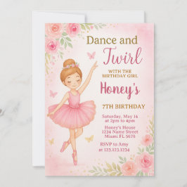 Plantilla editable de Fiesta de danza para Chicas