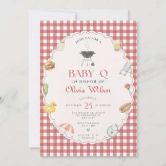 Plantilla editable de invitación de ducha de Baby-