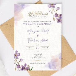 Plantilla editable de invitación islámica Nikkah L