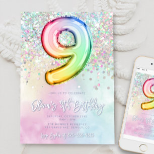 Plantilla editable de invitación por cumpleaños Ra