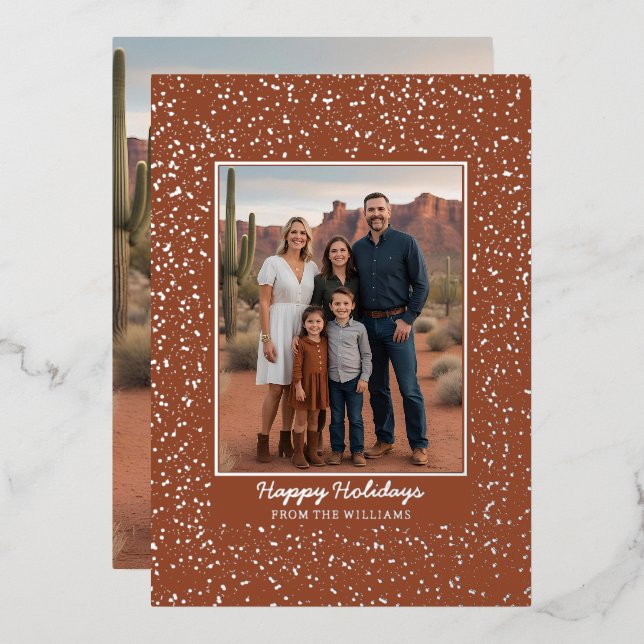 Plantilla editable de tarjetas de Navidades de Rel (Anverso/Reverso)