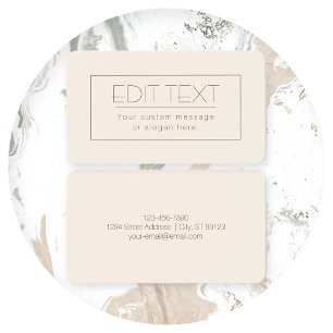 Plantilla editable elegante   Blanco sucio y marró