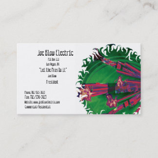 Plantilla eléctrica de la tarjeta de visita