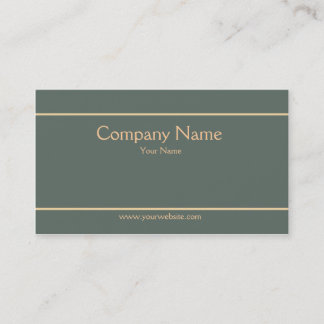 Plantilla elegante clásica de la tarjeta de visita