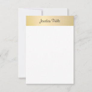 Plantilla elegante con aspecto de oro creativo cal