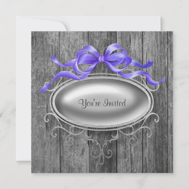 Plantilla elegante de invitación de fiesta con mad (Anverso)