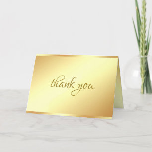 Plantilla elegante de oro de texto de agradecimien