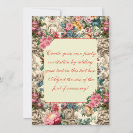 Plantilla Elegante para invitaciones florales de v