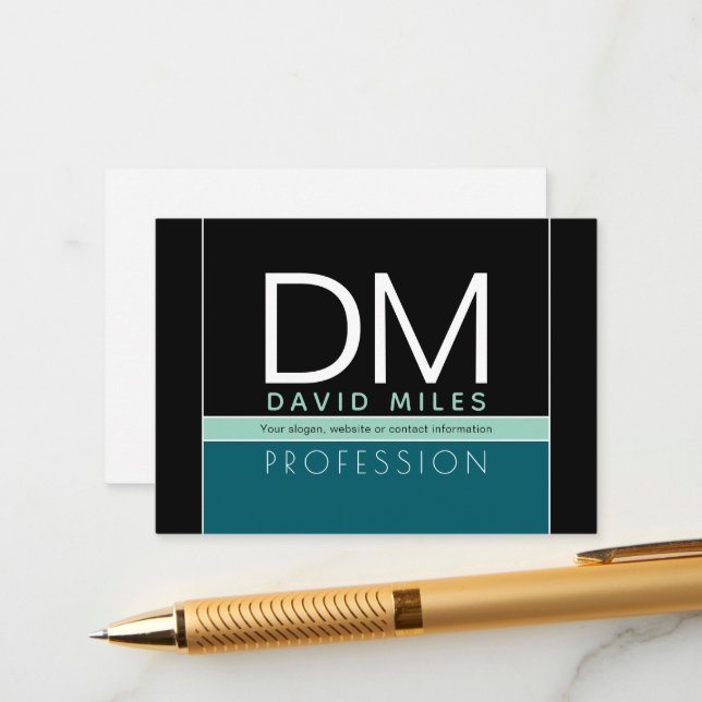 Plantilla empresarial moderna | Personalizable Tod (Anverso/Reverso In Situ)