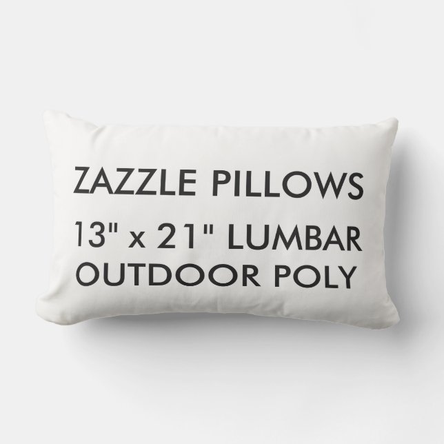 Plantilla en blanco de almohada lumbar exterior de (Anverso)