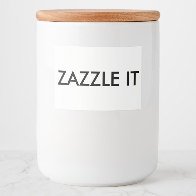 Plantilla en blanco de etiqueta de menú de aliment (Anverso)