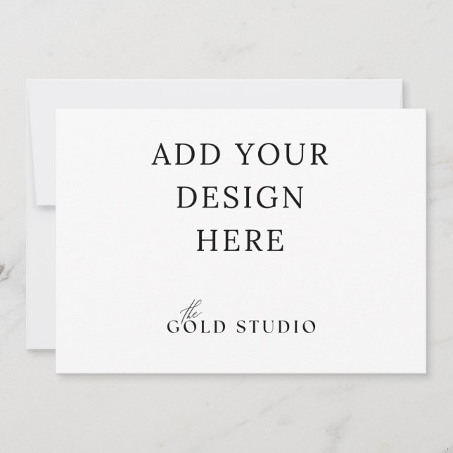 Plantilla en blanco de invitación apaisada 5 x 7 (Anverso)