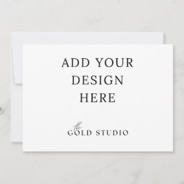 Plantilla en blanco de invitación apaisada 5 x 7