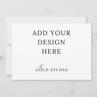 Plantilla en blanco de invitación apaisada 5 x 7