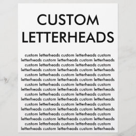 Plantilla en blanco de membretes personalizados de