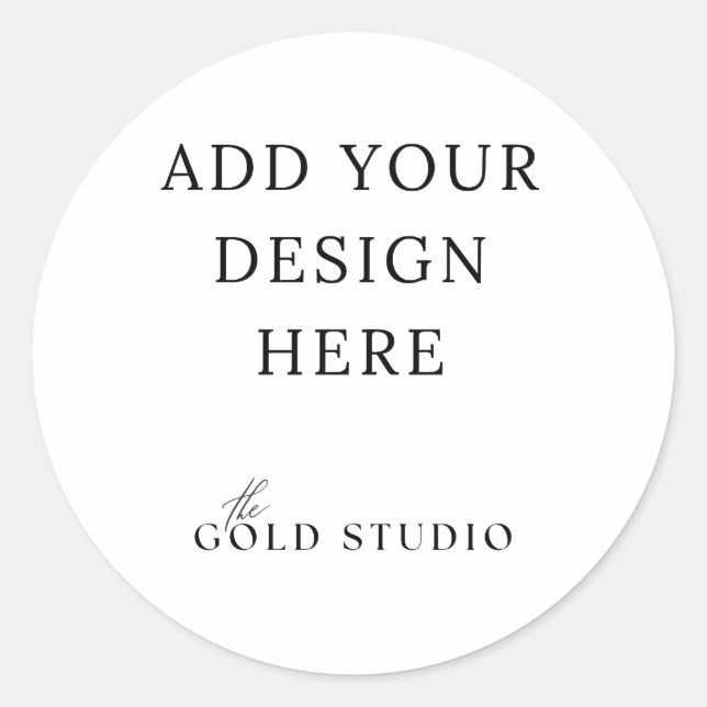 Plantilla en blanco de Pegatina redondeado grande (Anverso)