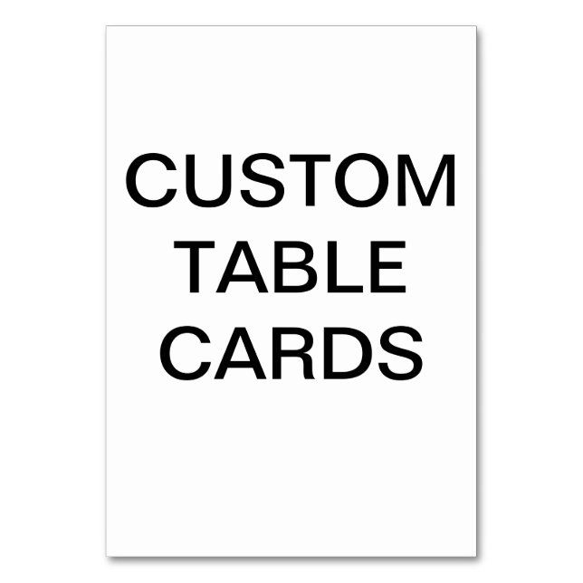 Plantilla en blanco de tarjeta de tabla personaliz (Anverso)