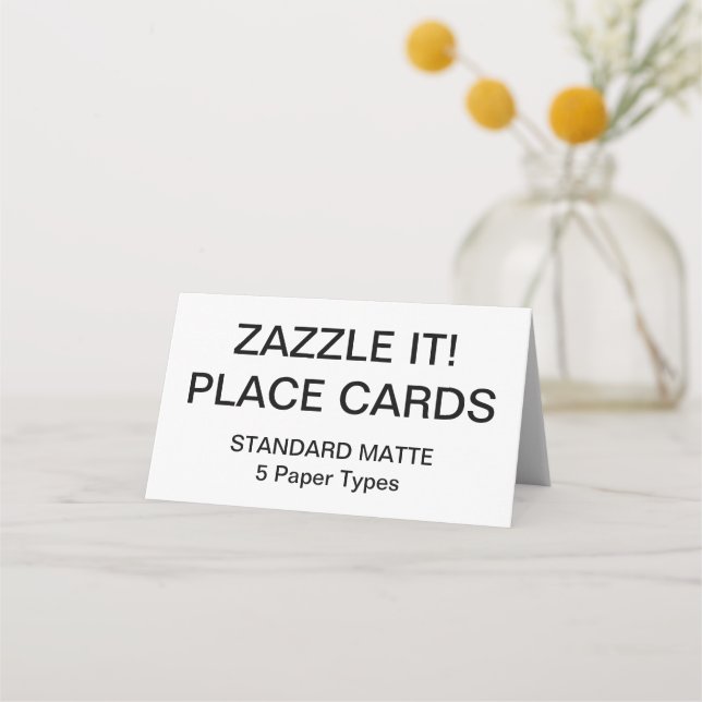 Plantilla en blanco de tarjetas de lugar personali (Anverso)