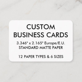 Plantilla en blanco de tarjetas de presentación pe