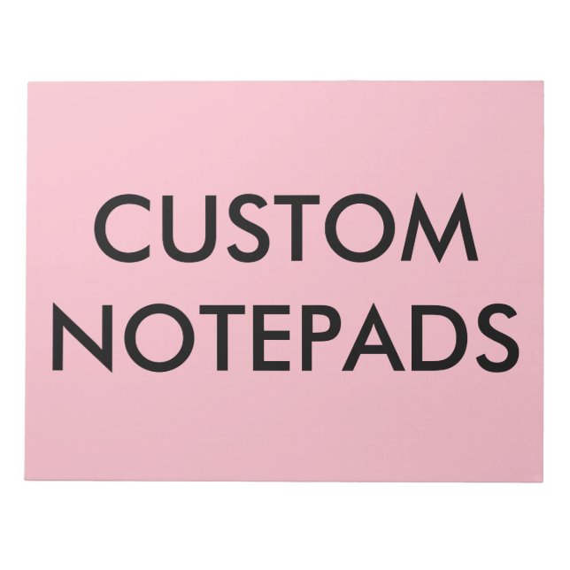 Plantilla en blanco del bloc de notas personalizad (Frente)