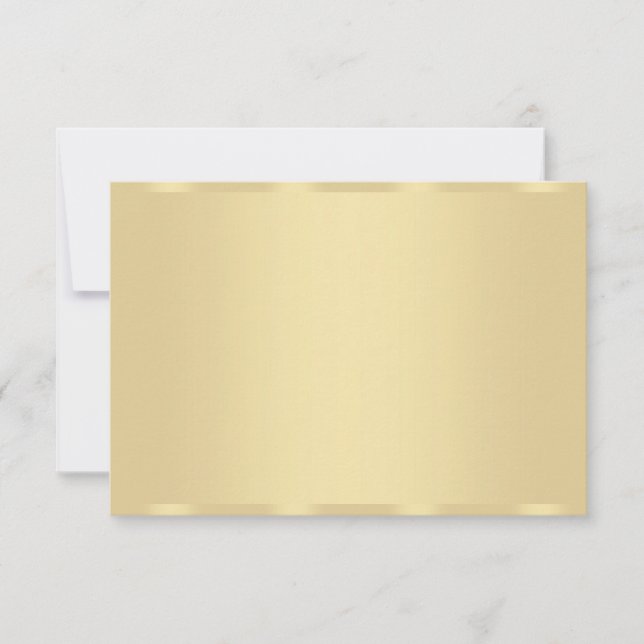 Plantilla en blanco elegante de moda Faux Gold Mod (Anverso)