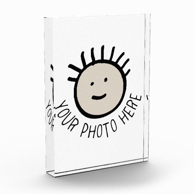 Plantilla en blanco para bloque de fotos VERTICAL  (Izquierda)