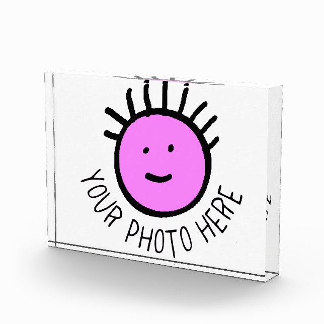 Plantilla en blanco para fotobloque horizontal de  (Derecha)