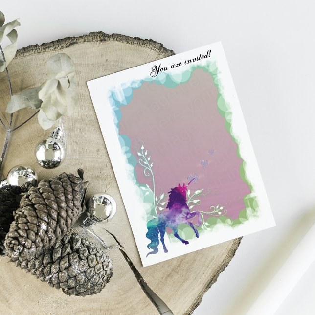 Plantilla Feliz cumpleaños de Unicornio (Subido por el creador)