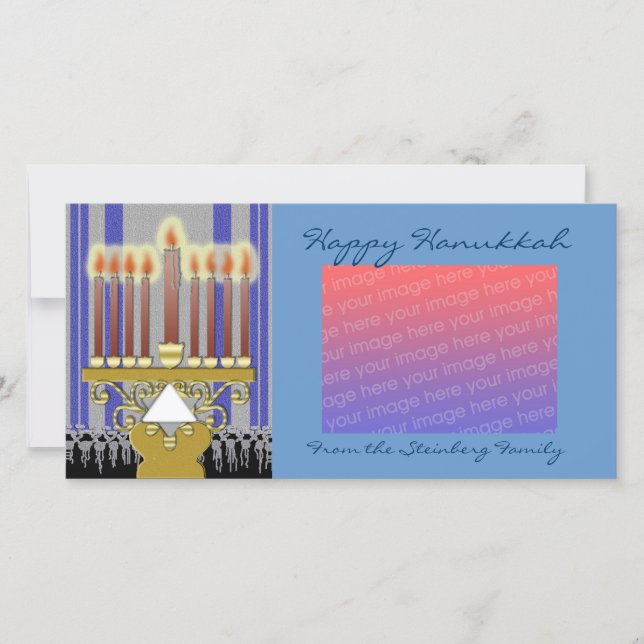 plantilla feliz de hanukkah (Anverso)