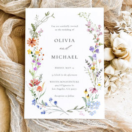 Plantilla Floral Boho Boho Invitación a Boda de Fl