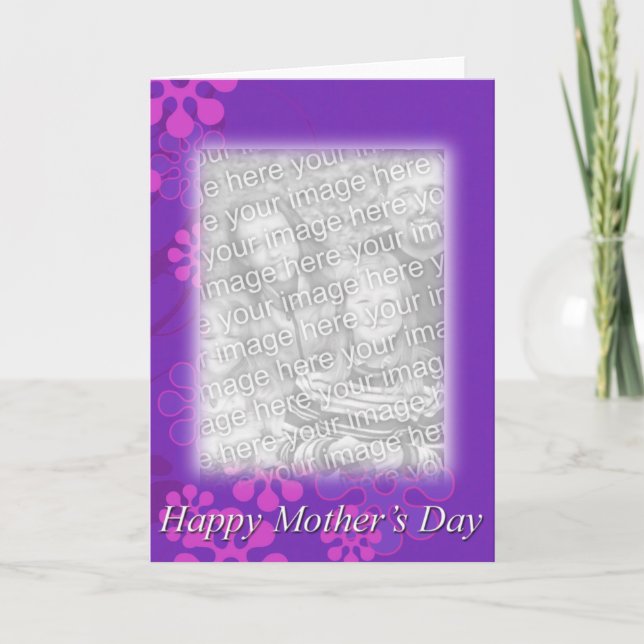 Plantilla floral del día de madre (Anverso)