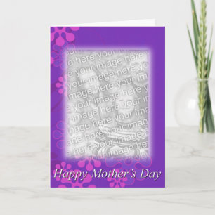Plantilla floral del día de madre