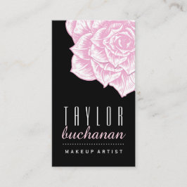 Plantilla floral intrépida de la tarjeta de visita