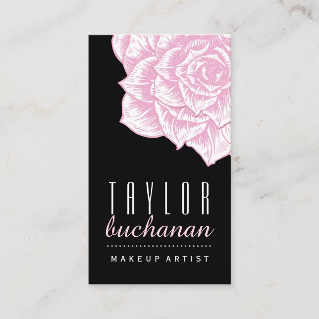 Plantilla floral intrépida de la tarjeta de visita (Anverso)