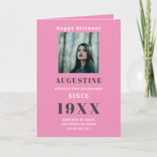 Plantilla fotográfica de cumpleaños Moda elegante