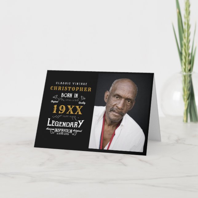 Plantilla fotográfica personalizada Cumpleaños leg (Anverso)